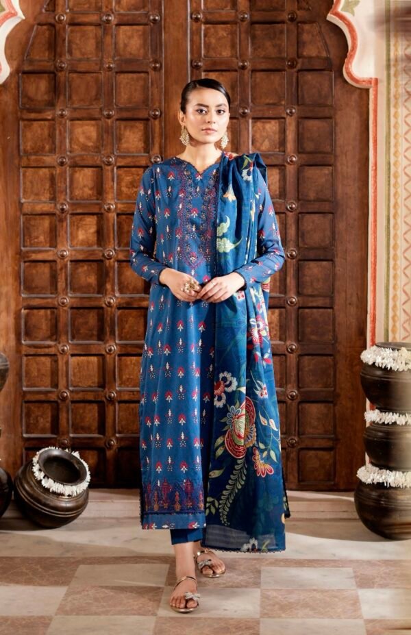 TABEER by Gull Jee – Unstitched 3 Piece Embroidered Lawn Collection’25  – A01