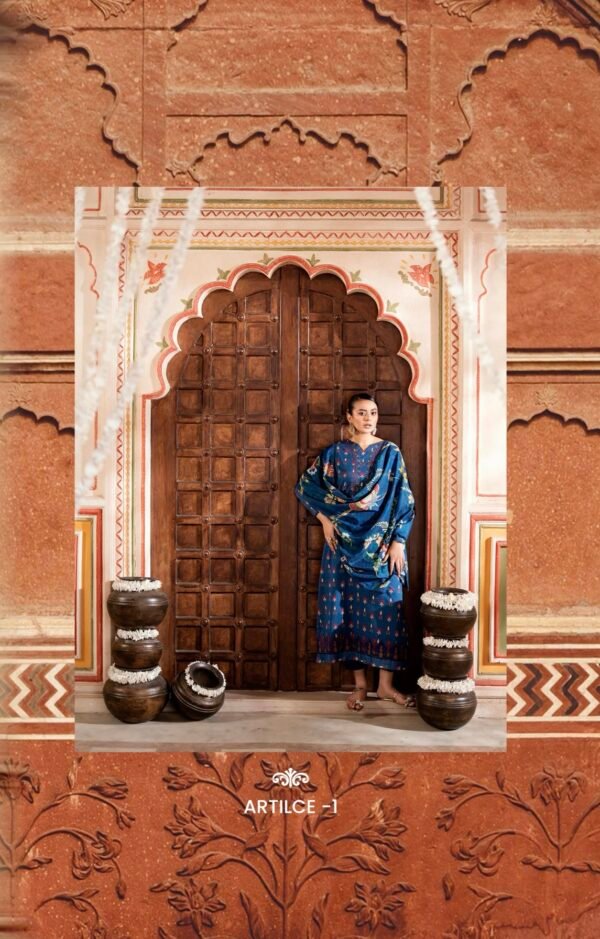 TABEER by Gull Jee – Unstitched 3 Piece Embroidered Lawn Collection’25  – A01 - Image 2