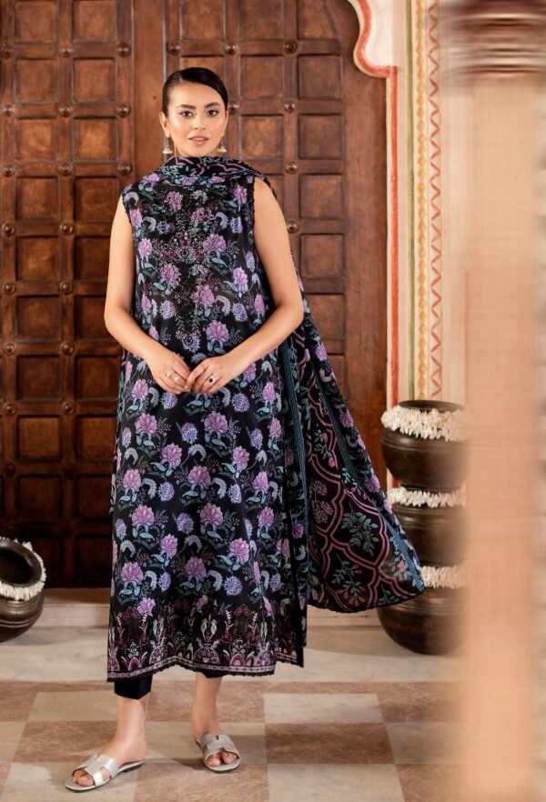 TABEER by Gull Jee – Unstitched 3 Piece Embroidered Lawn Collection’25  – A02
