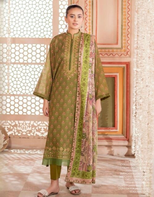 TABEER by Gull Jee – Unstitched 3 Piece Embroidered Lawn Collection’25  – A06