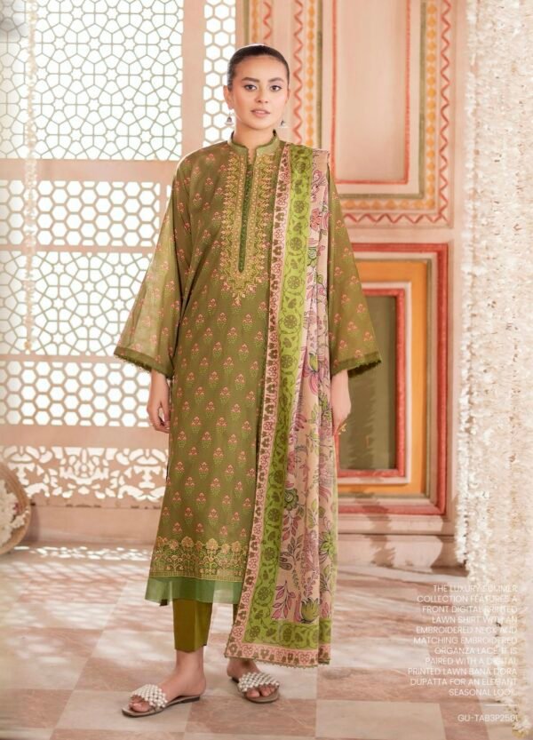TABEER by Gull Jee – Unstitched 3 Piece Embroidered Lawn Collection’25  – A06
