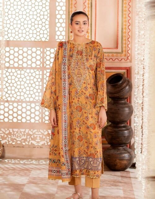 TABEER by Gull Jee – Unstitched 3 Piece Embroidered Lawn Collection’25  – A07