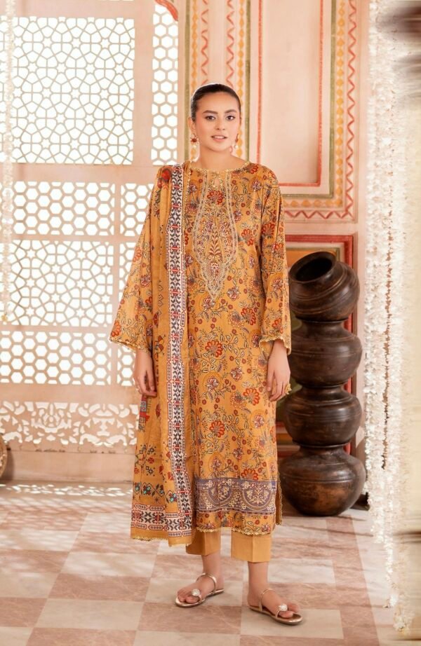 TABEER by Gull Jee – Unstitched 3 Piece Embroidered Lawn Collection’25  – A07