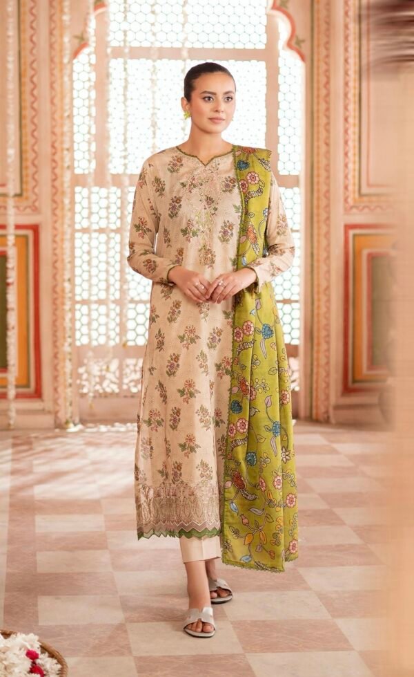 TABEER by Gull Jee – Unstitched 3 Piece Embroidered Lawn Collection’25  – A11