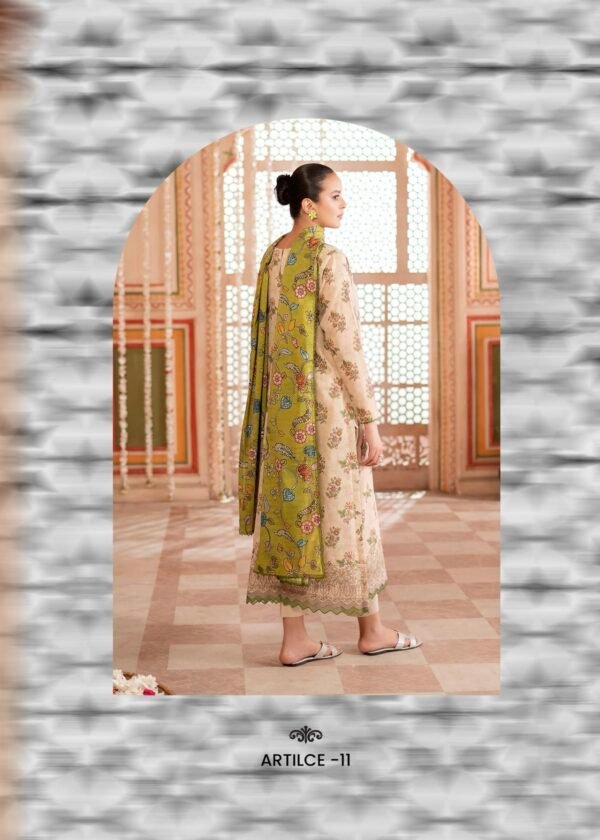 TABEER by Gull Jee – Unstitched 3 Piece Embroidered Lawn Collection’25  – A11 - Image 3