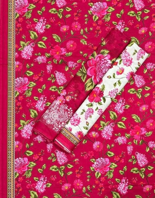 Bin Saeed Unstitched Digital Printed Summer Lawn Collection 2025 - D158