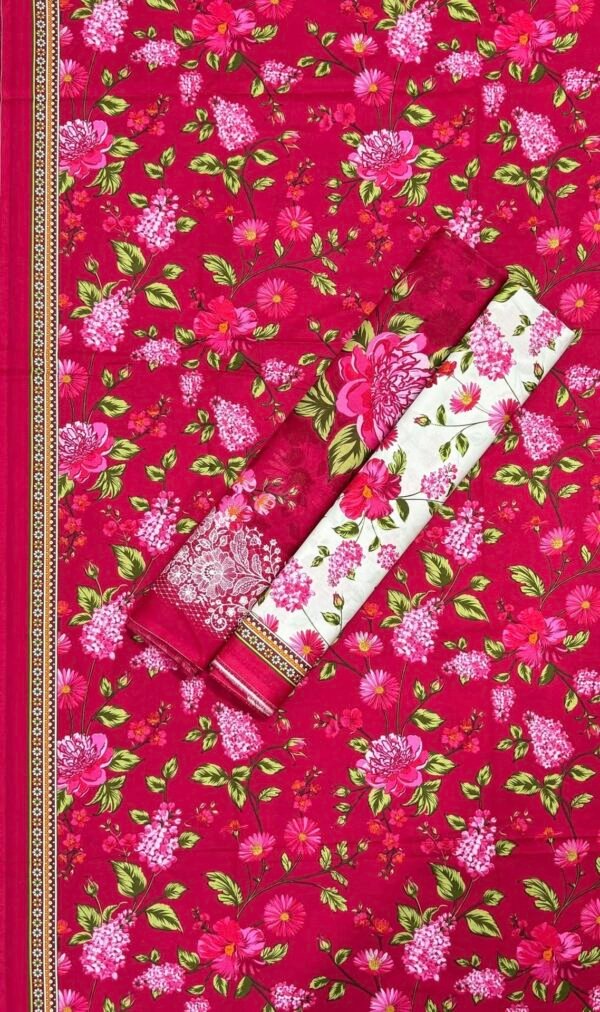 Bin Saeed Unstitched Digital Printed Summer Lawn Collection 2025 - D158