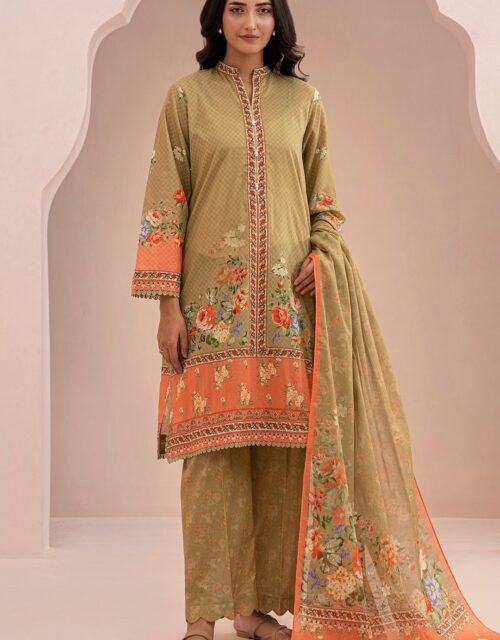 Zellbury Unstitched 3 Piece Printed Lawn Collection'2025 - D78 (WUS25X30670)