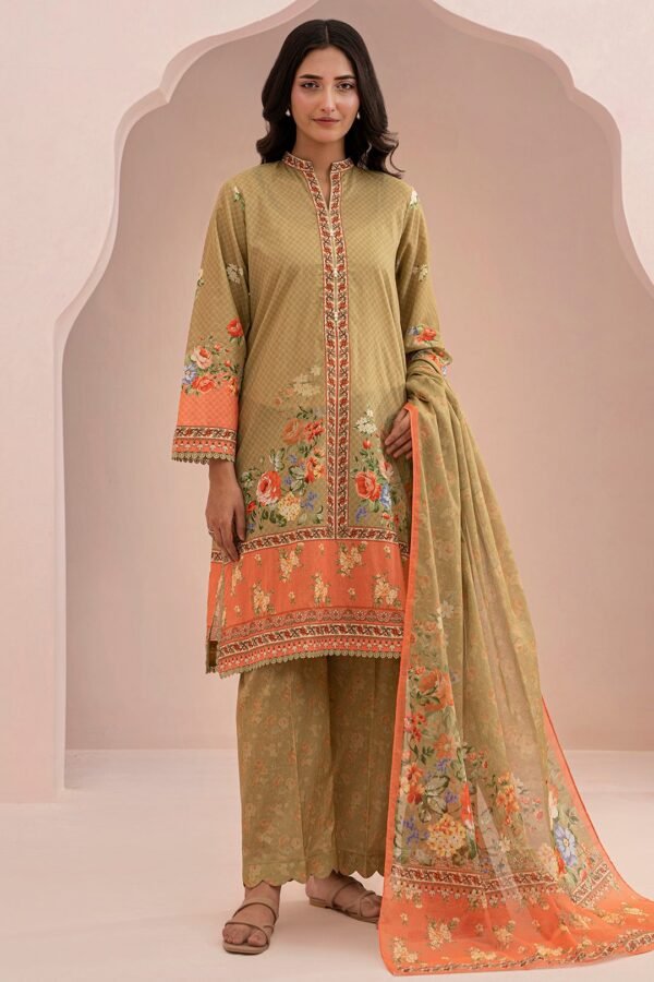 Zellbury Unstitched 3 Piece Printed Lawn Collection'2025 - D78 (WUS25X30670)