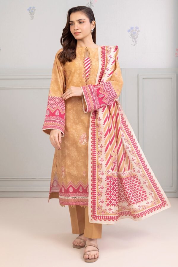 Zellbury Unstitched 3 Piece Embroidered Lawn Collection'2025 - D33 (WUS25E30401)
