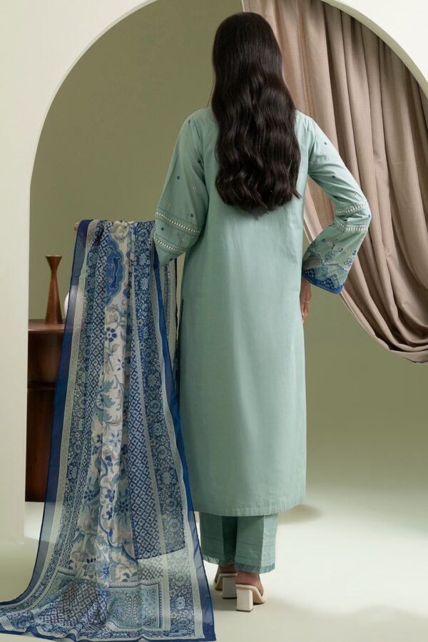Zellbury Unstitched 3 Piece Embroidered Lawn Collection'2025 - D35 (WUS25E30463) - Image 2