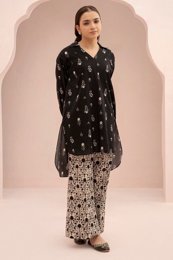 Zellbury Unstitched 2 Piece Printed Lawn Collection'2025 ( SHIRT SHALWAR)- D45 (WUS25X20412)