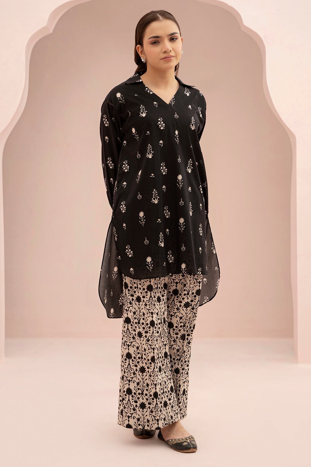 Zellbury Unstitched 2 Piece Printed Lawn Collection'2025 ( SHIRT SHALWAR)- D45 (WUS25X20412)