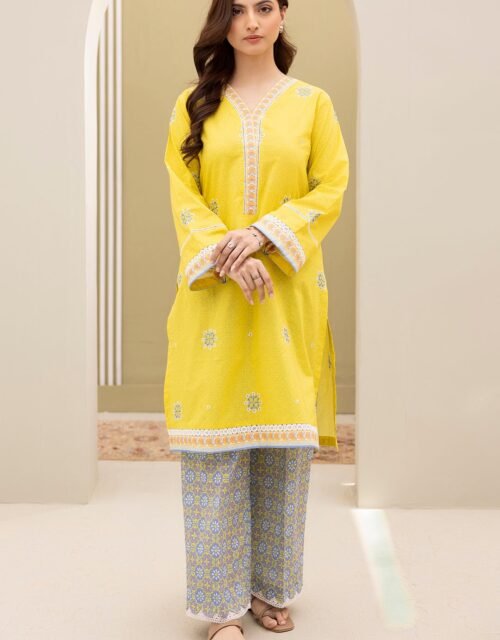 Zellbury Unstitched 2 Piece Embroidered Shirt Shalwar Lawn Collection'2025 - D13 (WUS25E20310)