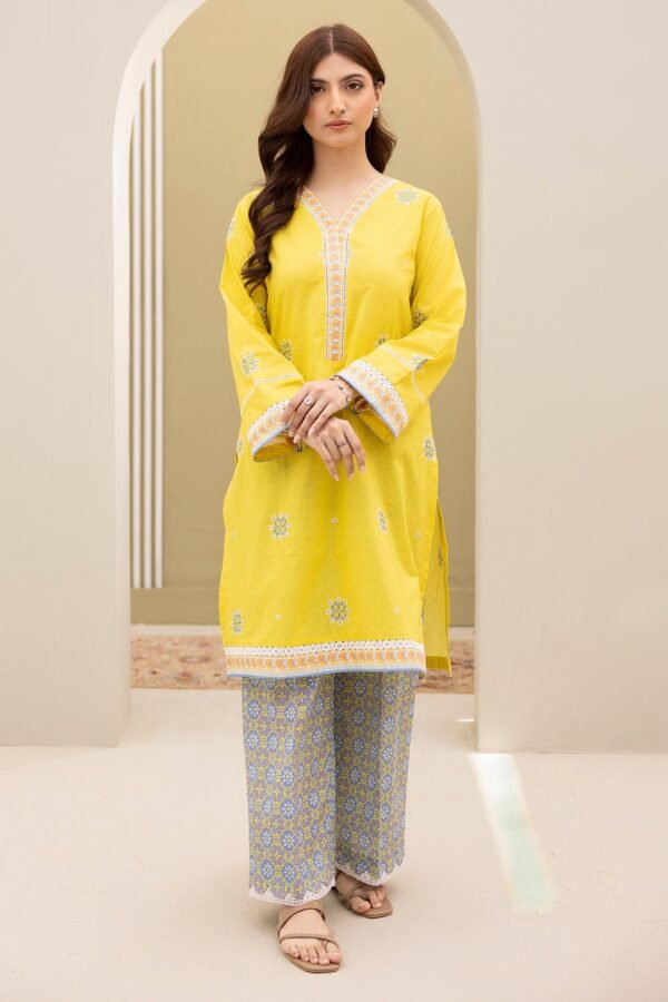 Zellbury Unstitched 2 Piece Embroidered Shirt Shalwar Lawn Collection'2025 - D13 (WUS25E20310)