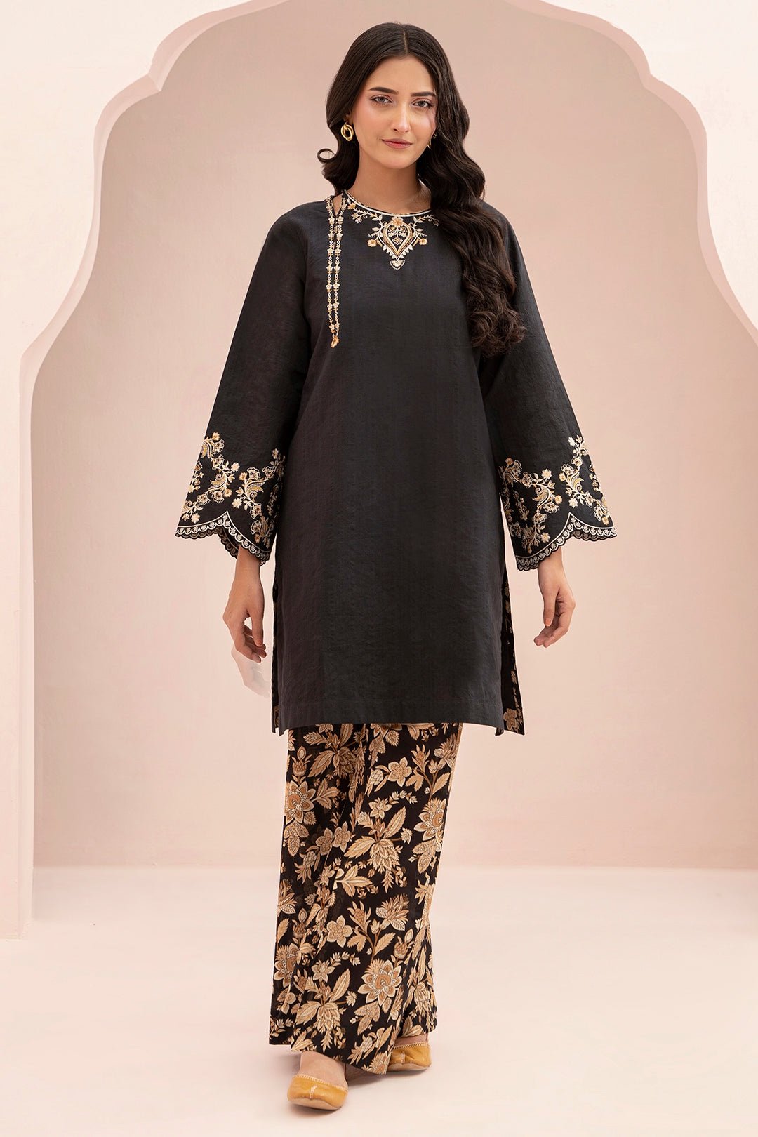 Zellbury Unstitched 2 Piece Embroidered Shirt Shalwar Lawn Collection - D29 (WUS25E20478)