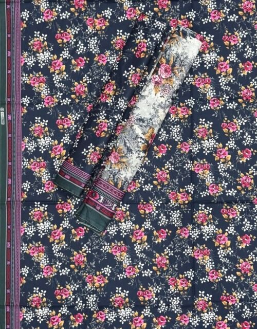 Bin Saeed Unstitched Digital Printed Summer Lawn Collection 2025 - D161