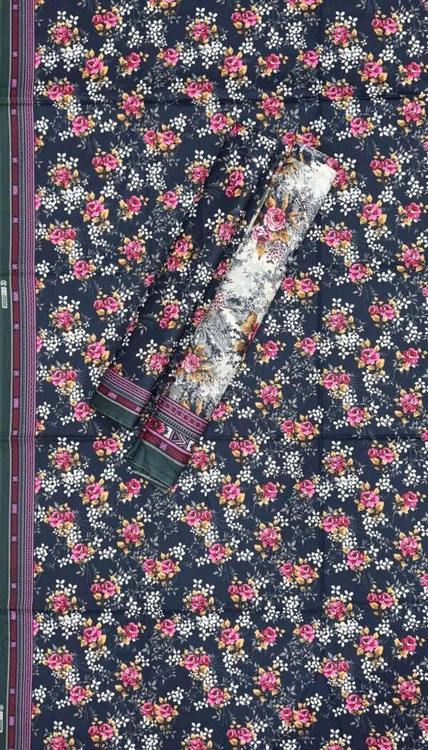Bin Saeed Unstitched Digital Printed Summer Lawn Collection 2025 - D161