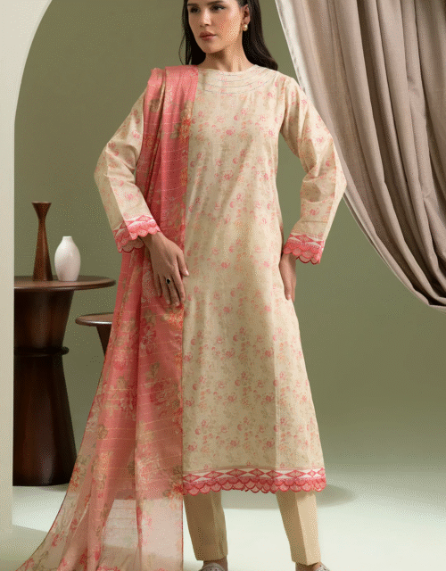 Zellbury Unstitched 3 Piece Printed Lawn Collection'2025 - D84 (WUS25X30587)