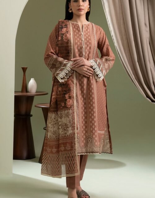 Zellbury Unstitched 3 Piece Printed Lawn Collection'2025 - D85 (WUS25X30505)