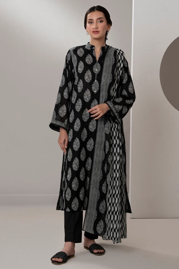 Zellbury Unstitched 3 Piece Printed Lawn Collection'2025 - D100 (WUS25X30491)