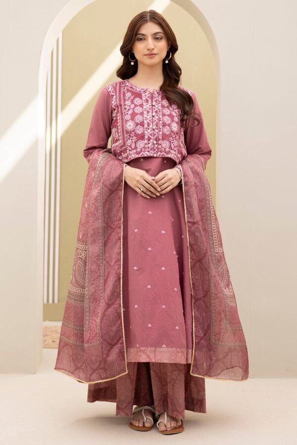Zellbury Unstitched 3 Piece Embroidered Cambric Collection'2025 - D37 (WUS25E30296)