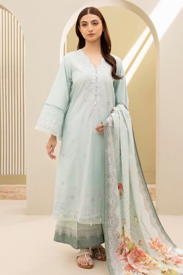 Zellbury Unstitched 3 Piece Embroidered Lawn Collection'2025 - D41 (WUS25E30287)