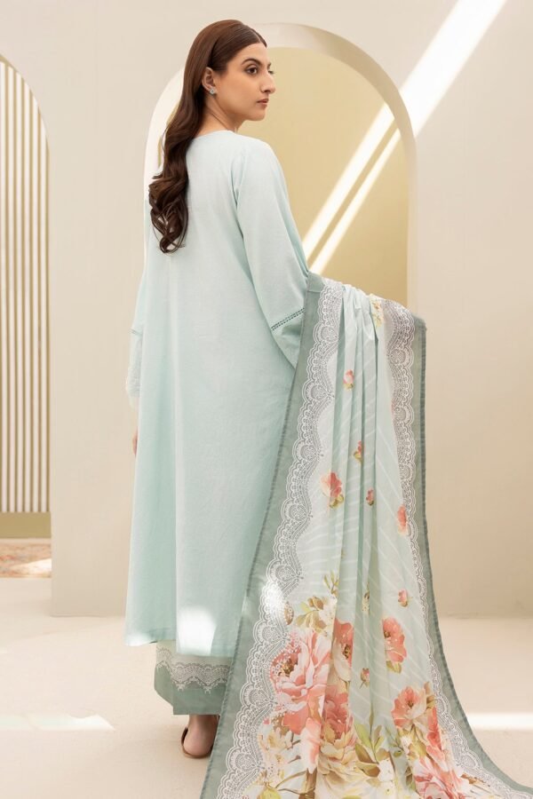 Zellbury Unstitched 3 Piece Embroidered Lawn Collection'2025 - D41 (WUS25E30287) - Image 2