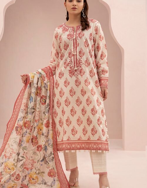 Zellbury Unstitched 2 Piece Embroidered Shirt Dupatta Lawn Collection'2025 - D16 (WUS25E20563)
