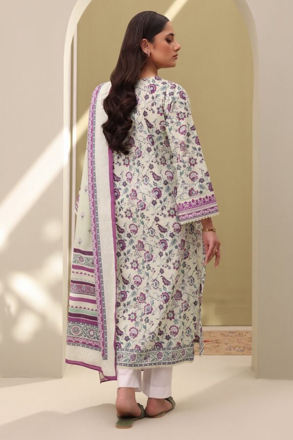 Zellbury Unstitched 2 Piece Embroidered Shirt Dupatta Lawn Collection'2025 - D17 (WUS25E20313) - Image 2