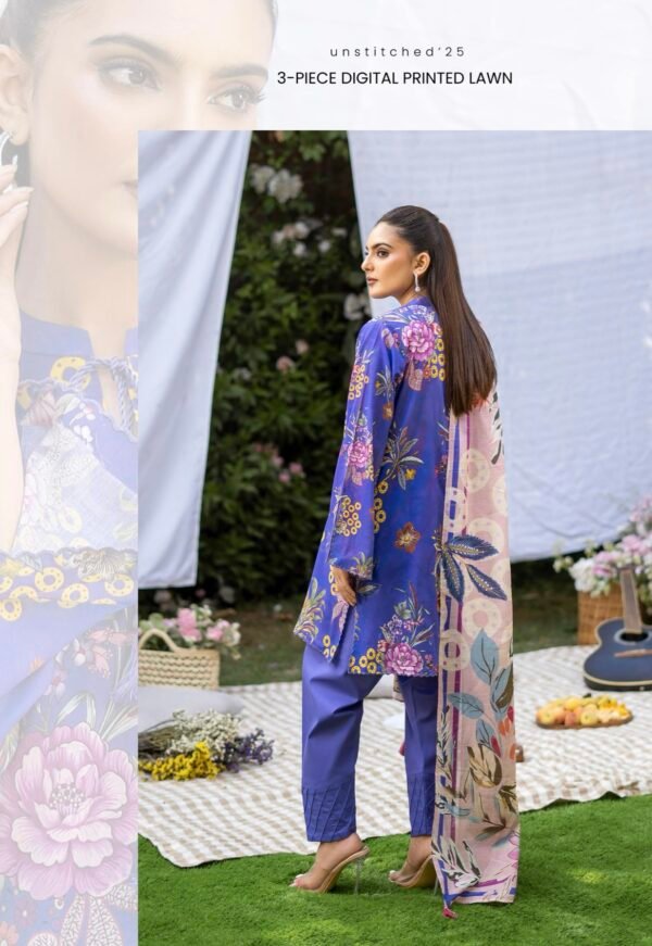 POPINN By Gull Jee - Unstitched 3 Piece Printed Lawn Collection Vol. 4 - A01 - Image 2