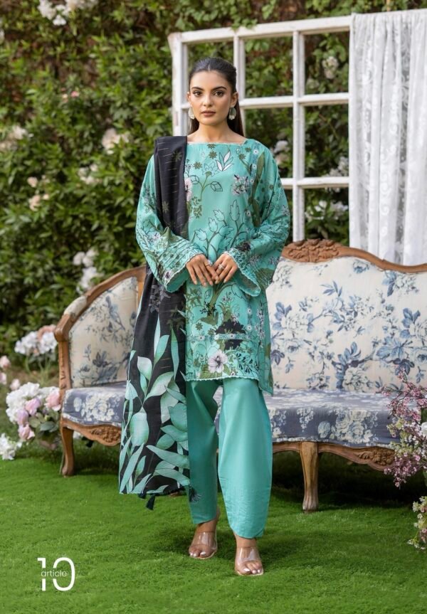 POPINN By Gull Jee - Unstitched 3 Piece Printed Lawn Collection Vol. 4 - A10