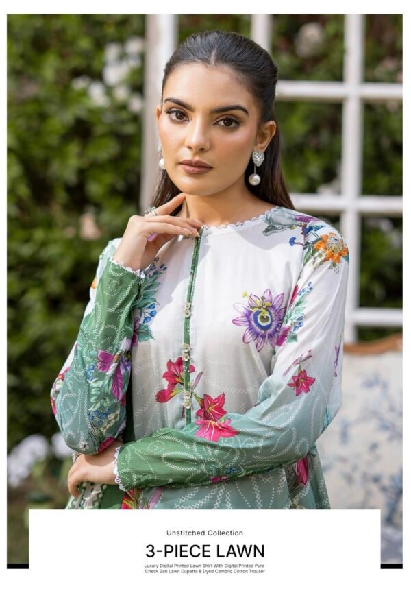 POPINN By Gull Jee - Unstitched 3 Piece Printed Lawn Collection Vol. 4 - A11 - Image 2