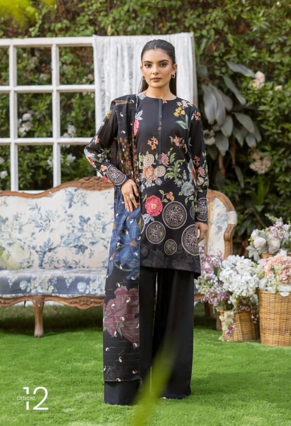 POPINN By Gull Jee - Unstitched 3 Piece Printed Lawn Collection Vol. 4 - A12