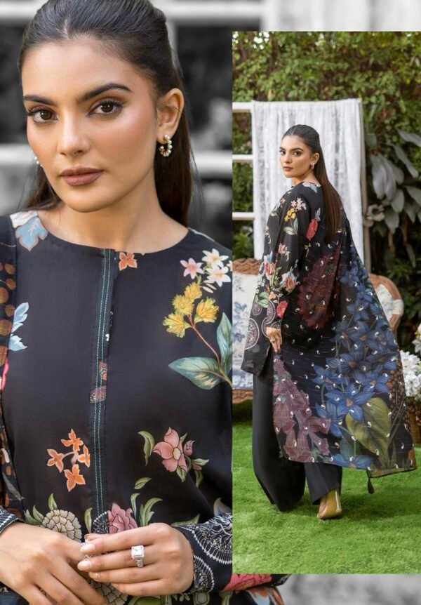 POPINN By Gull Jee - Unstitched 3 Piece Printed Lawn Collection Vol. 4 - A12 - Image 2