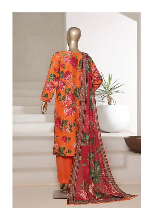 Sadabahar Printed Cotton Lawn Stitched 3 Piece Suit Summer Collection - D5 - Image 2