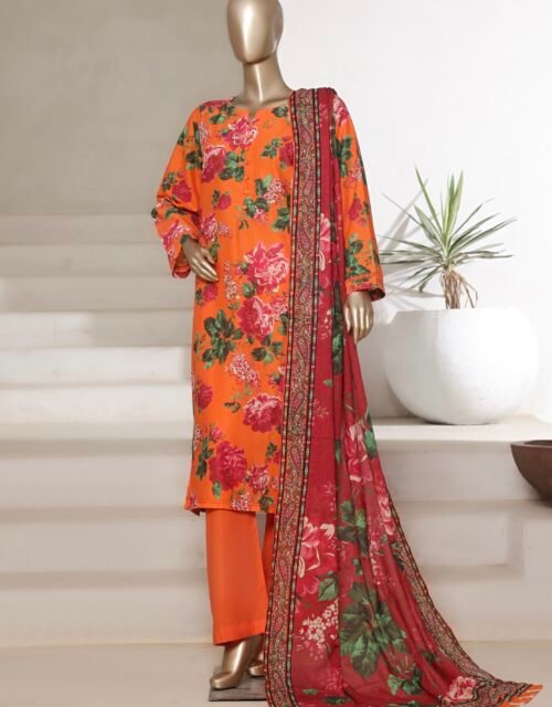 Sadabahar Printed Cotton Lawn Stitched 3 Piece Suit Summer Collection - D5