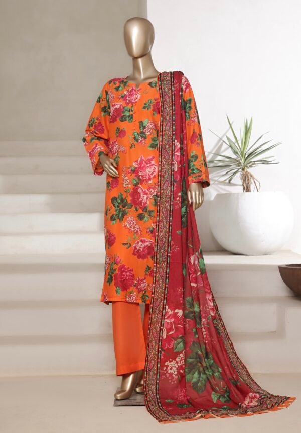 Sadabahar Printed Cotton Lawn Stitched 3 Piece Suit Summer Collection - D5