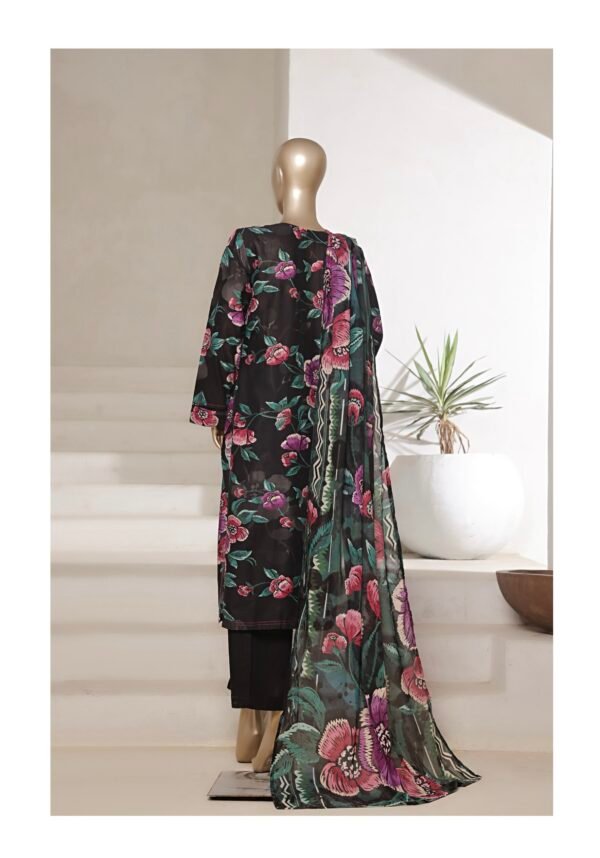 Sadabahar Printed Cotton Lawn Stitched 3 Piece Suit Summer Collection - D6 - Image 2