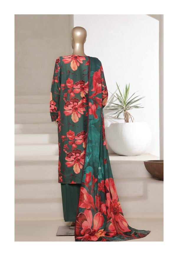 Sadabahar Printed Cotton Lawn Stitched 3 Piece Suit Summer Collection - D7 - Image 2