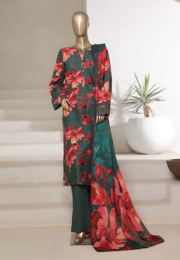 Sadabahar Printed Cotton Lawn Stitched 3 Piece Suit Summer Collection - D7