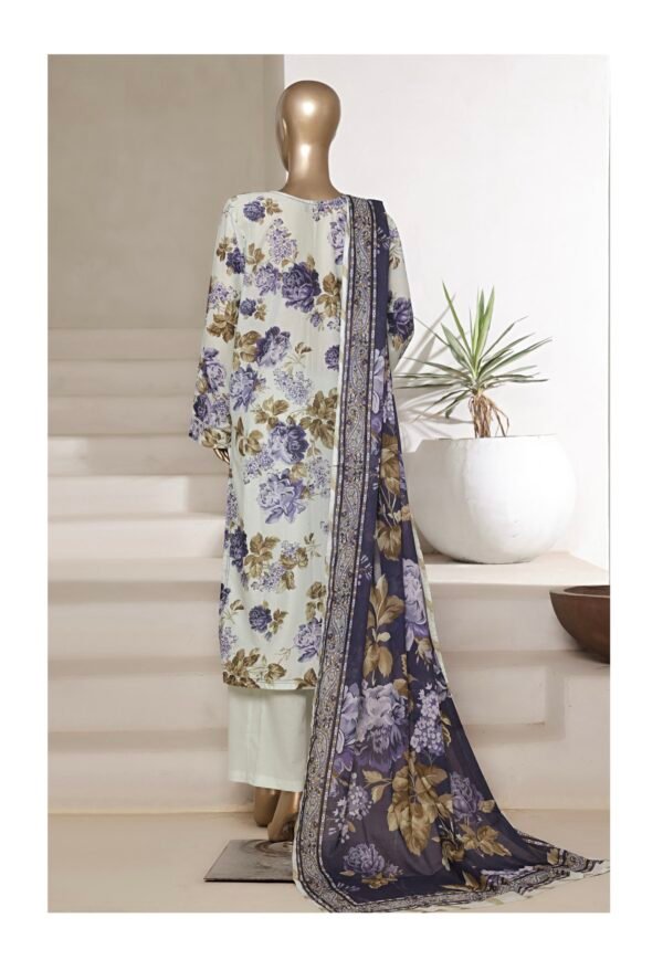 Sadabahar Printed Cotton Lawn Stitched 3 Piece Suit Summer Collection - D8 - Image 2