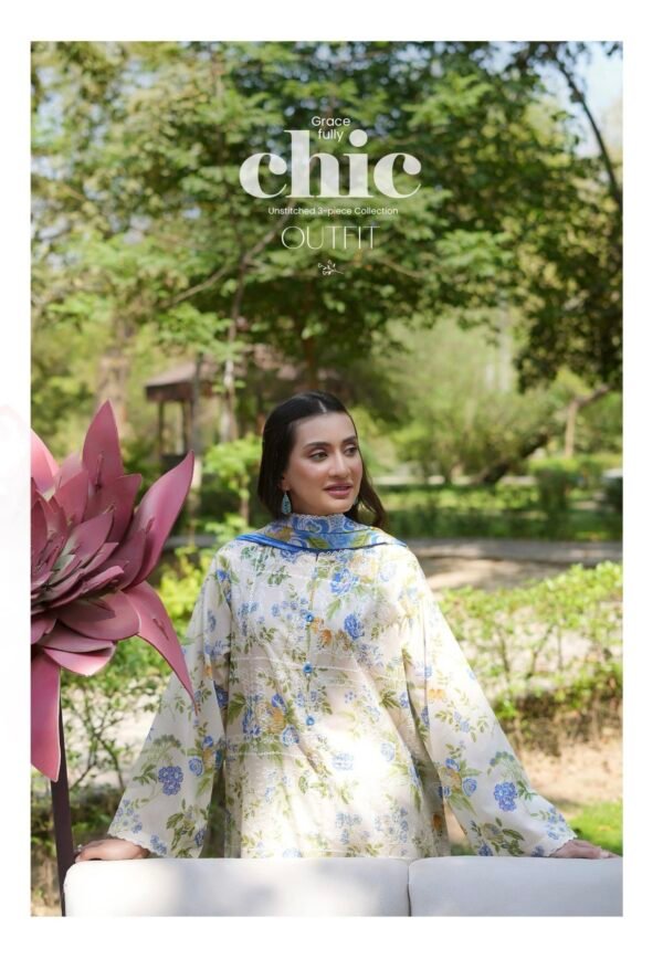 TWINKLING By BINAAS – Embroidered 3 Piece Unstitched EDIT’25 – A02 - Image 3