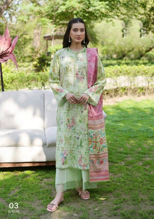 TWINKLING By BINAAS – Embroidered 3 Piece Unstitched EDIT’25 – A03