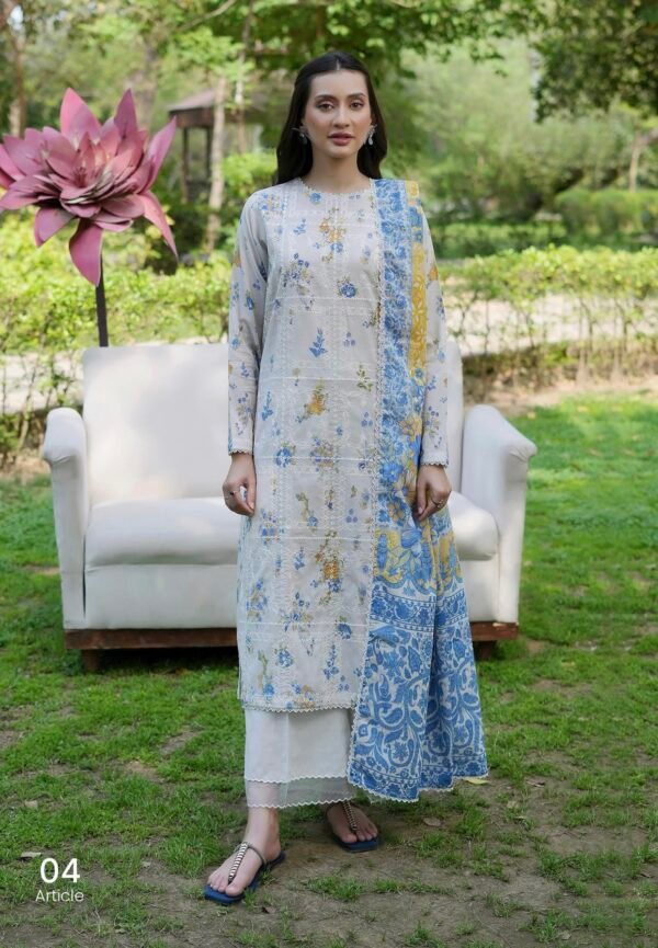 TWINKLING By BINAAS – Embroidered 3 Piece Unstitched EDIT’25 – A04