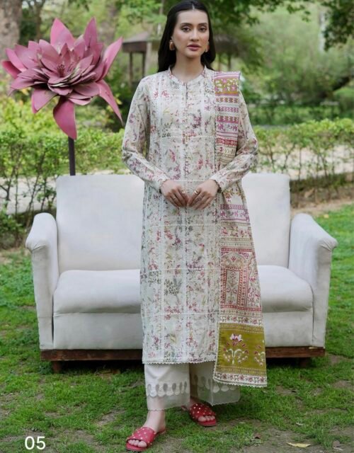 TWINKLING By BINAAS – Embroidered 3 Piece Unstitched EDIT’25 – A05