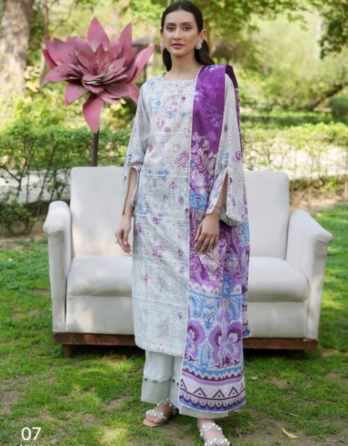 TWINKLING By BINAAS – Embroidered 3 Piece Unstitched EDIT’25 – A07