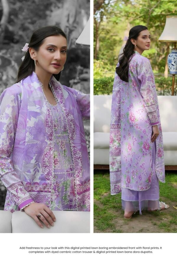 TWINKLING By BINAAS – Embroidered 3 Piece Unstitched EDIT’25 – A09 - Image 2
