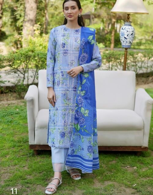 TWINKLING By BINAAS – Embroidered 3 Piece Unstitched EDIT’25 – A11