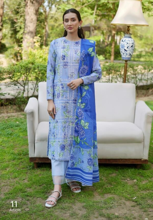 TWINKLING By BINAAS – Embroidered 3 Piece Unstitched EDIT’25 – A11